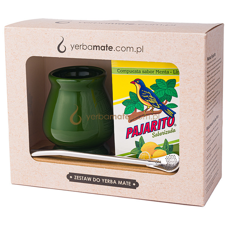 Yerba mate Pajarito do wyboru, matero zielone, bombilla