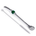 Bombilla Lagrima ze szczoteczką zielona